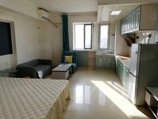 包头昆都仑丰盈道京奥港花园(商住楼)新上帝景精装南向公寓，光线充足带空调，可月付，拎包入住，实景出租房源真实图片