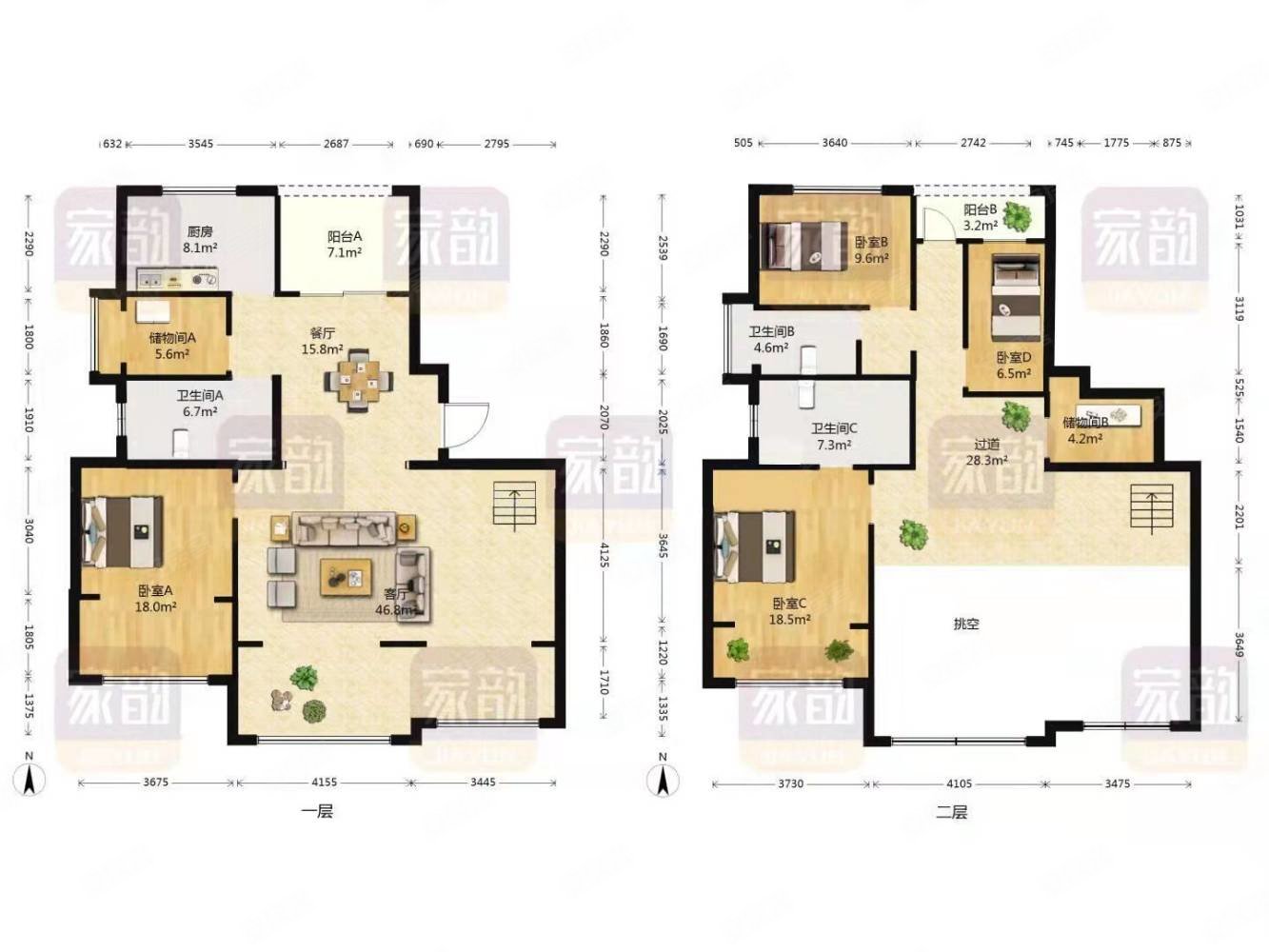 呈贡广电苑跃层140万带车位采光好视野开阔随时看房