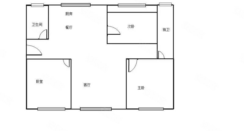 水榭花都3室2厅1卫120㎡南北60万