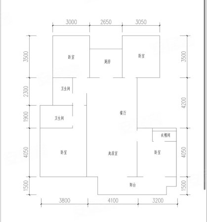 中梁国宾府136平109万4室2厅2卫
