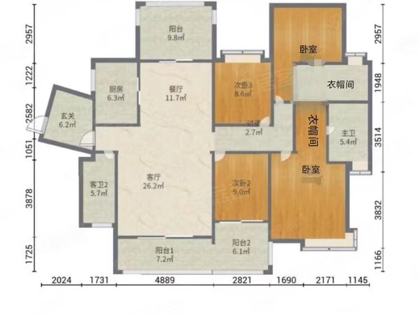 珠海高新区唐家湾远大美域新城远大美域新城 4室2厅2卫  电梯房 精