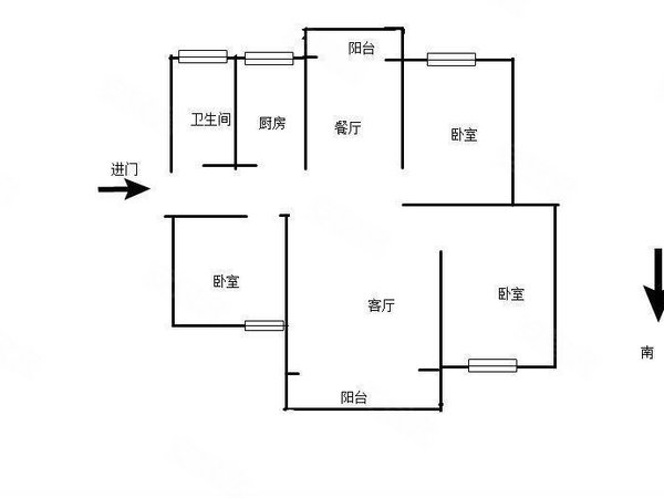【多图】汇福家园健康里,周浦租房,3月上新 16号地铁旁 精装超大3室