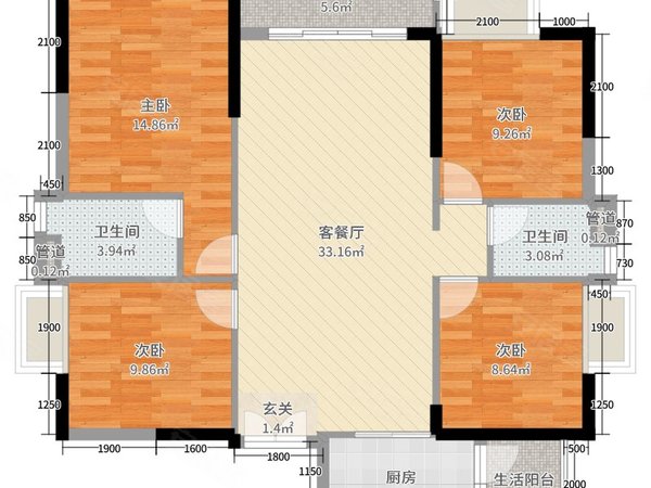 【多图】融创金成臻华府,半山租房,融创金成臻华府