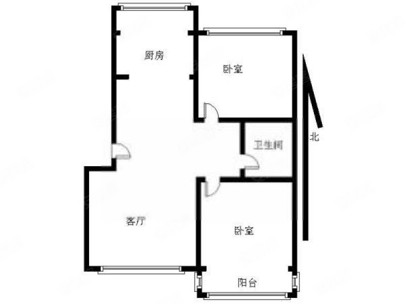 西郊河畔家园2室2厅1卫92.86㎡南北438万