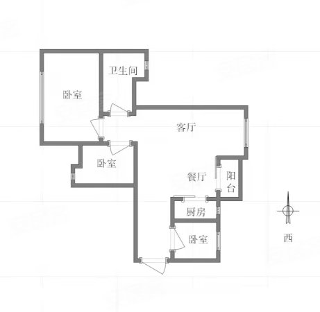 隆鑫爱琴海(1期)3室2厅1卫95.53㎡南98万