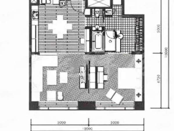 【多图】北京银泰中心,建外大街租房,银泰南向一居,房子保养好,采光好