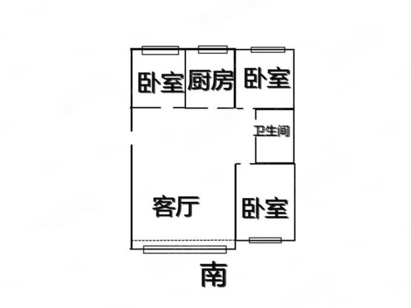 金色水岸绿洲3室2厅1卫128㎡南北75万