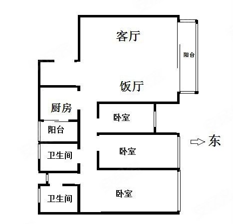 【多图】凯德天河新作,天河北租房,凯德天河新作 东向3室2卫 配套齐全
