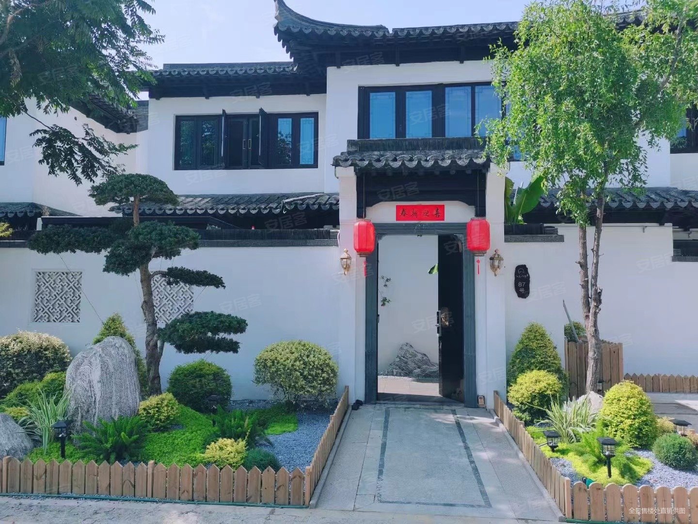 西太湖旁苏式园林风合院别墅江南印象送140平院子