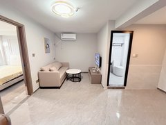 重庆两江新区石马河急租 步行时代天街 歇台子轻轨站月付精装修一室一厅中间出租房源真实图片