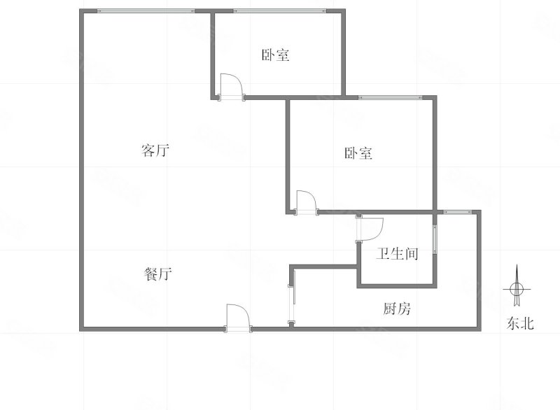 奥园盘龙壹号巴黎苑2室1厅1卫72㎡南70万