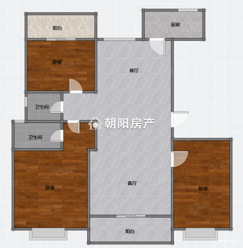 东方蓝海3室2厅2卫139㎡南北99.8万