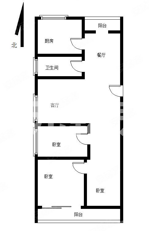 莲花新城(三期)2室2厅1卫89.17㎡南340万