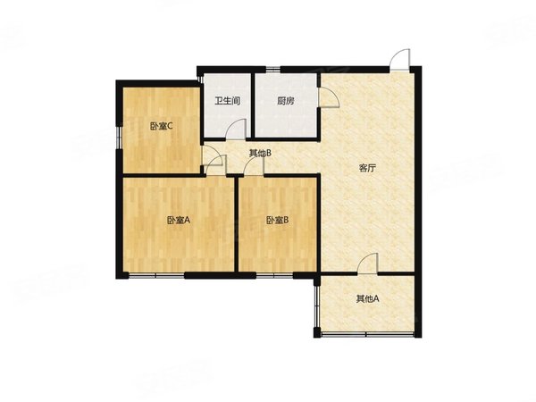 深圳宝安塘尾深航幸福花园深航幸福花园3房,随时入住,家私电器齐全
