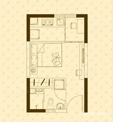 涌鑫公寓1室0厅1卫34.43㎡南19.2万