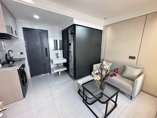 金华东阳东阳市中心五马塘村五马塘夜市 in88边上 天空之城 全屋智能一室一厅押一付一出租房源真实图片