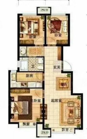 潮白河孔雀城学府澜湾 90平小洋房 观景房 精装