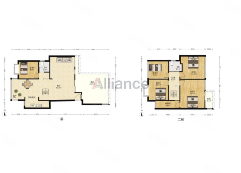 急售 黄土坡明日城市退台洋房 上下两层 带屋顶花园 全新毛坯