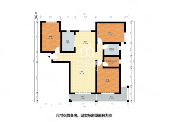 力高阳光海岸雍海苑3室2厅2卫143.39㎡南北138万