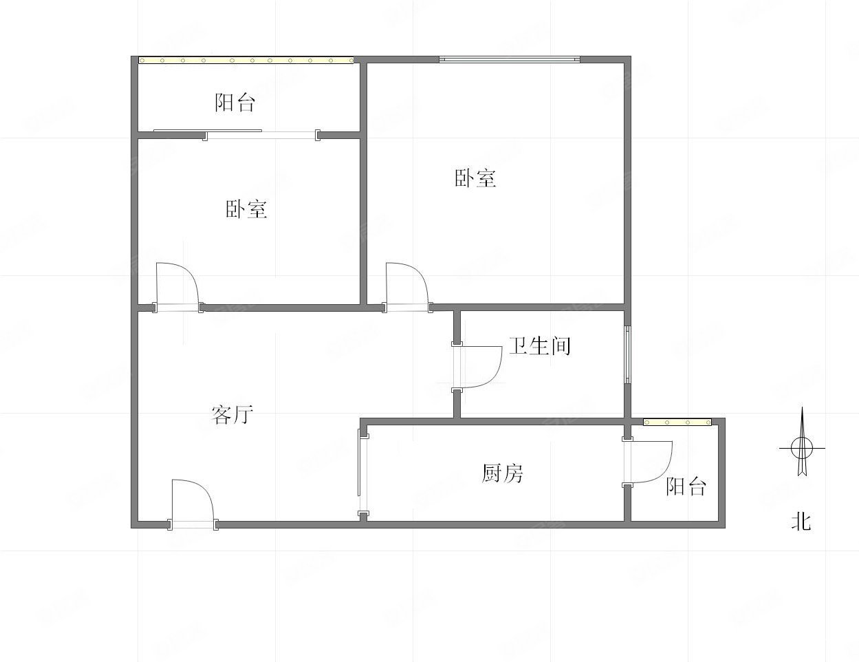 捡趴活,富力城(二期第一区)二手房,55万,2室2厅,1卫,54平米-重庆安居