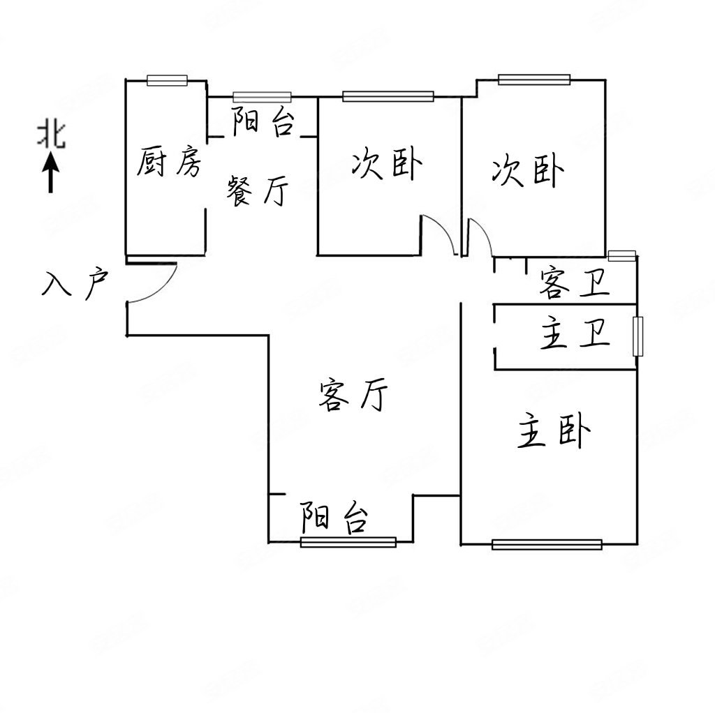 天一建苑 三室两厅 户型方正 业主诚心出,天一建苑小区二手房,160万,3
