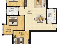 青岛市南天山海信璞园 3室2厅1卫出租房源真实图片