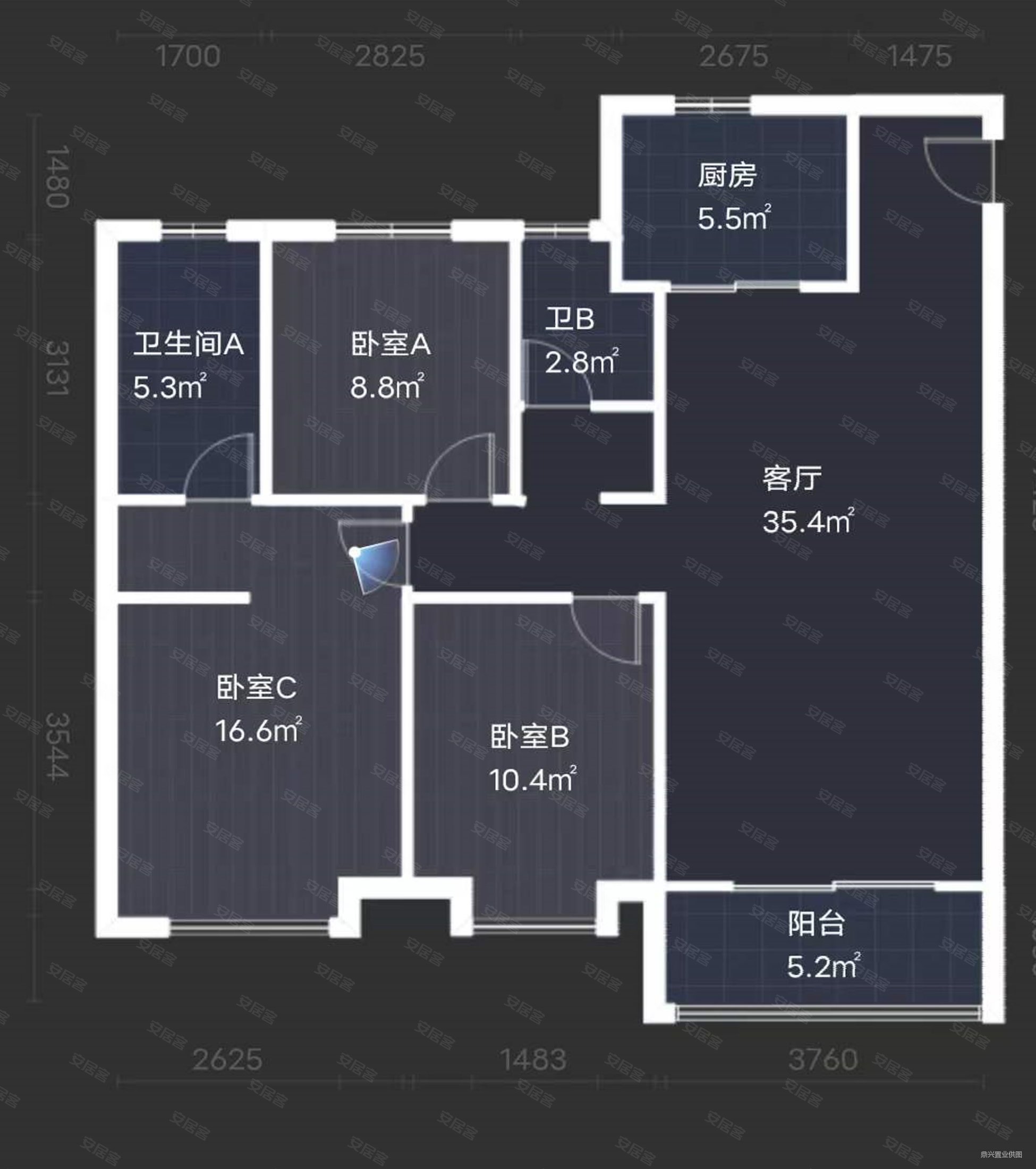 中南春溪集3室2厅2卫128㎡南北153万
