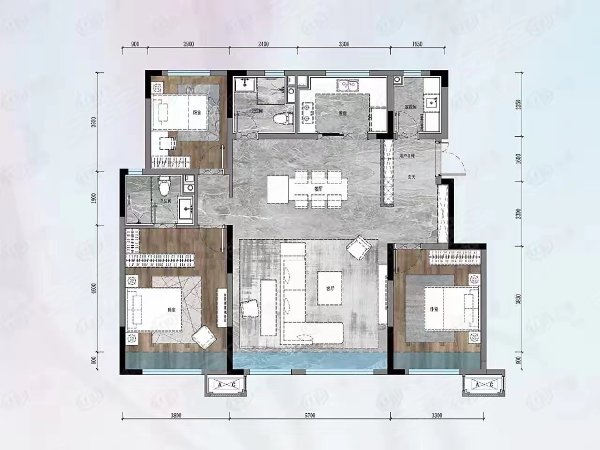 南宁西乡塘大学东路科苑小区相思湖购物公园旁 清川地铁站边上 送电费 可短租 押一付一出租房源真实图片