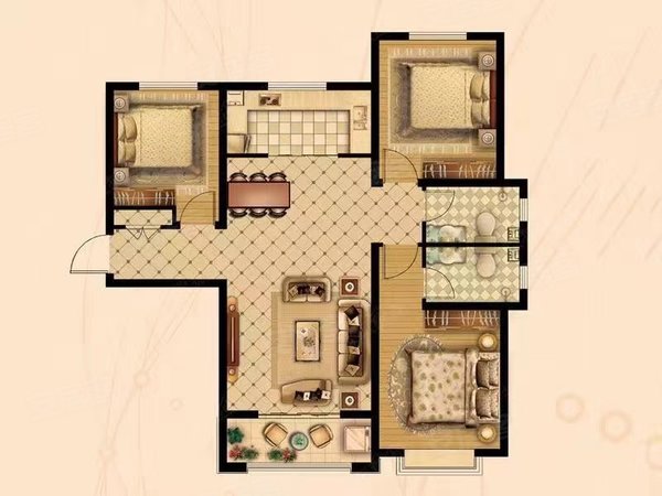 延边延吉延西区碧水园林碧水园林二楼 豪华装修带空调 带两个露天花园