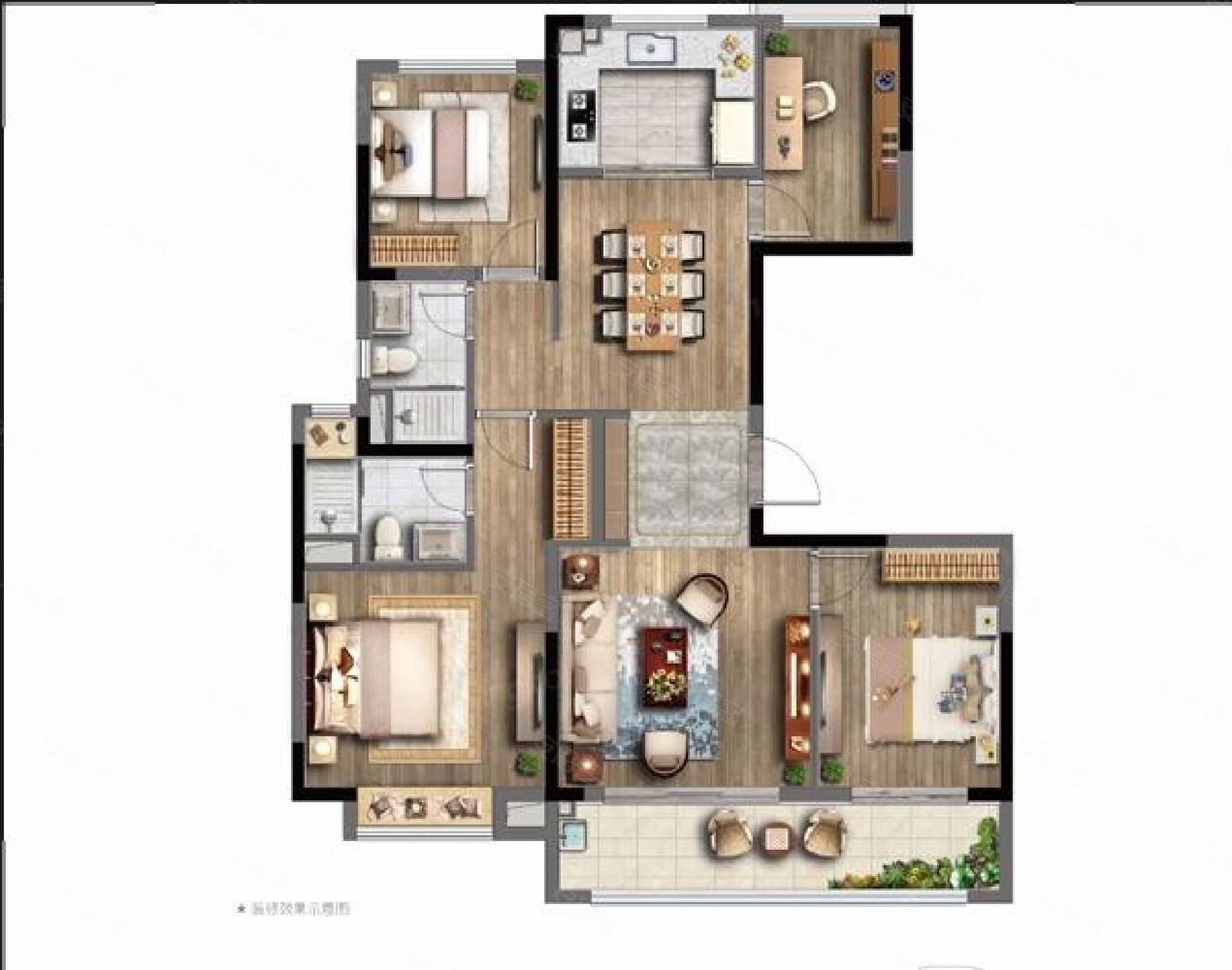 随时看房,江与城二手房,440万,4室2厅,2卫,131平米-南京安居客