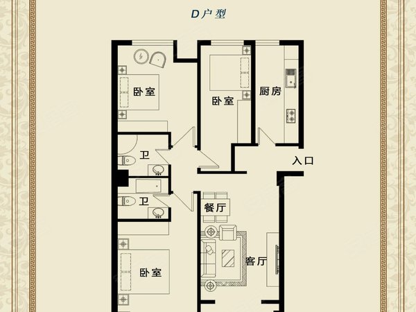 北苑租房,媒体村五号线林奥嘉园三居室两卫出租紧邻奥森公园户型好
