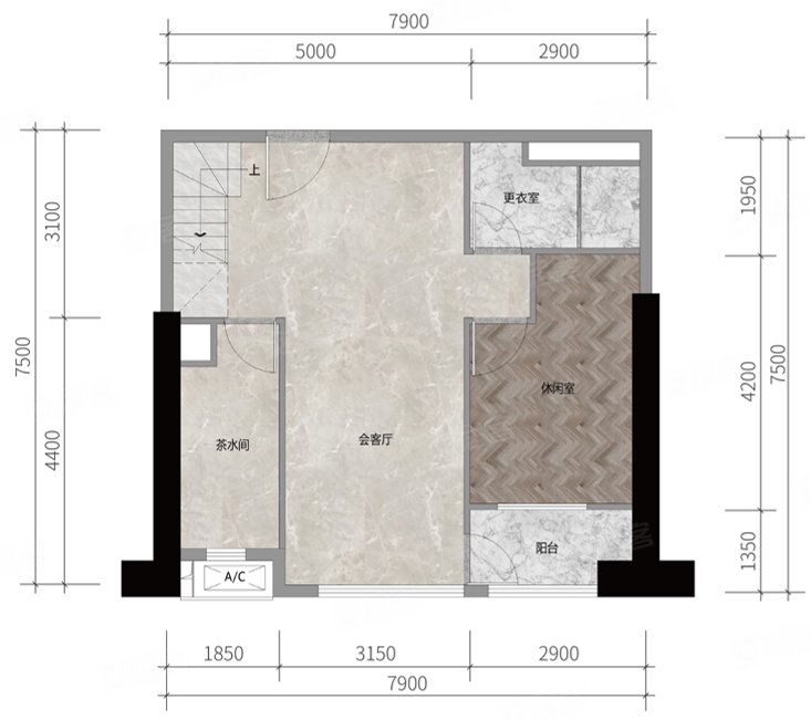 保利时区(商住楼)3室2厅2卫80㎡东南80万