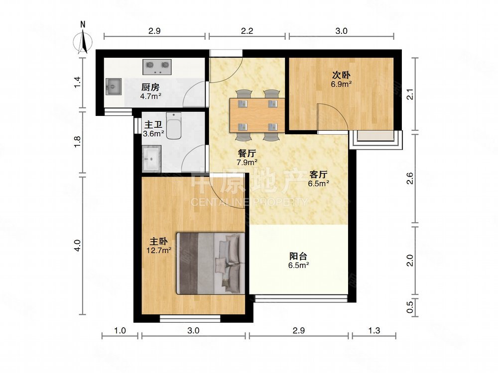 农房万阳公寓2室2厅1卫72.07㎡南504万