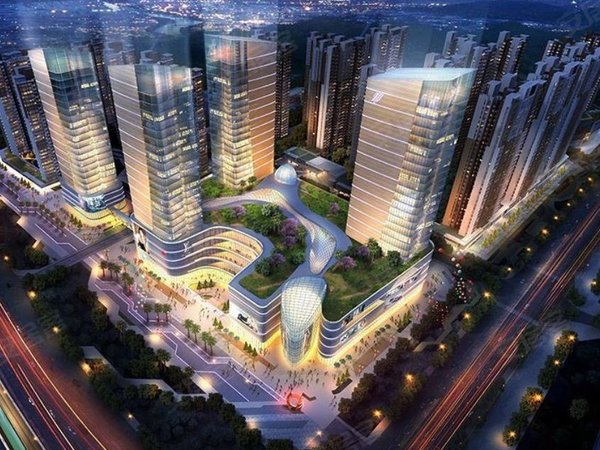 深圳宝安塘尾华强城(一二期)实地拍摄,11号线地铁口,看房方便,业主