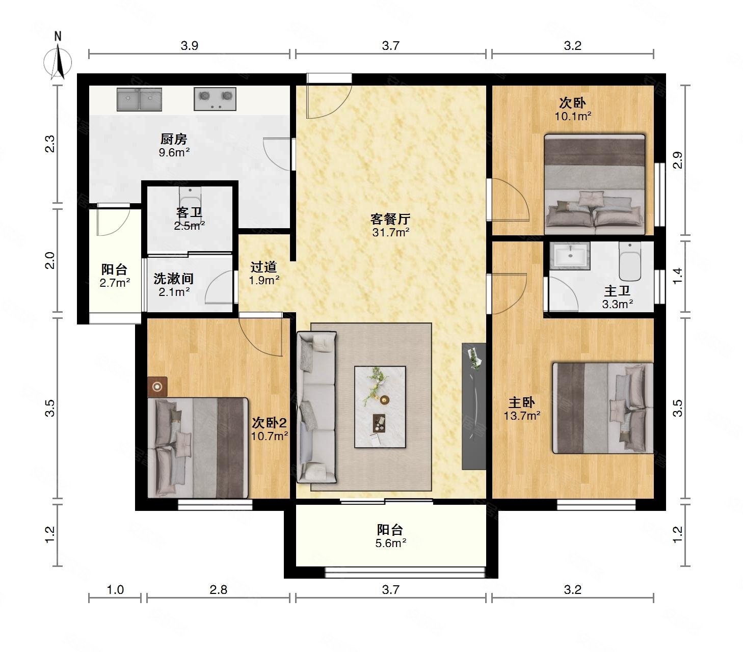 急卖房东置换大花山旁江南花山郡小高层全南户型无遮挡