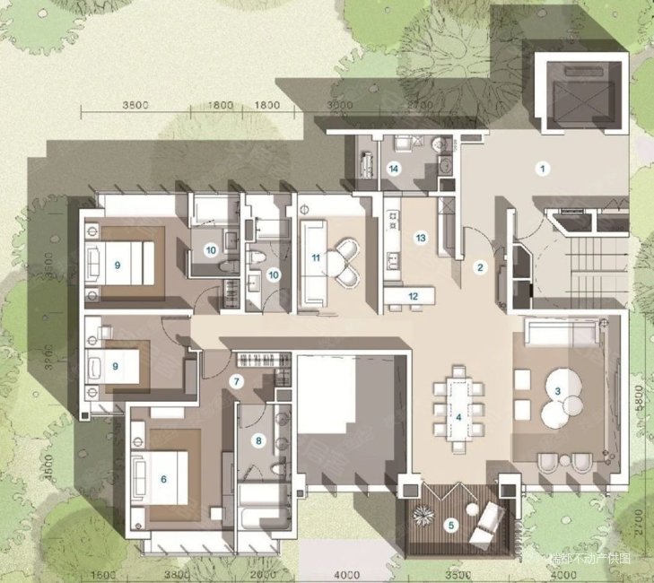 蔚蓝卡地亚天西板块的门户担当