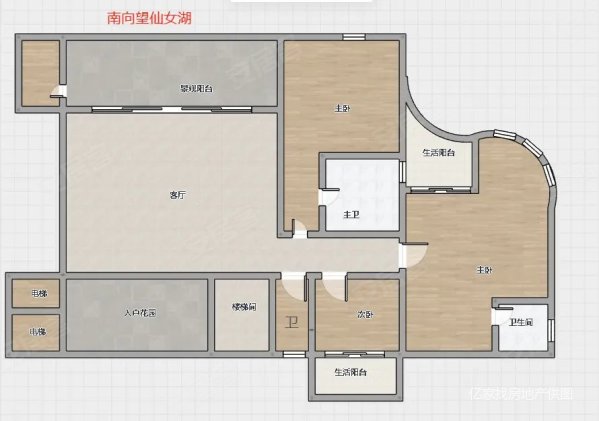 中源名都5室2厅5卫356㎡南北338万