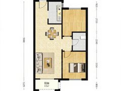 固安孔雀城孔雀大道永定河孔雀城剑桥郡(八期) 2室1厅1卫出租房源真实图片