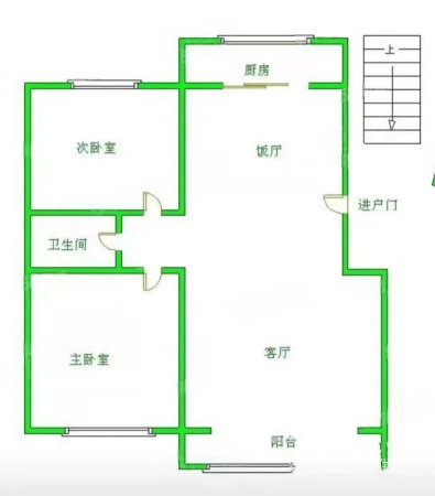 西湖小区2室2厅1卫78㎡南北39.8万