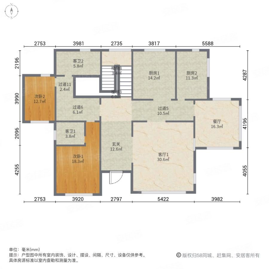 碧源月湖(别墅)8室4厅7卫509.18㎡南北1800万