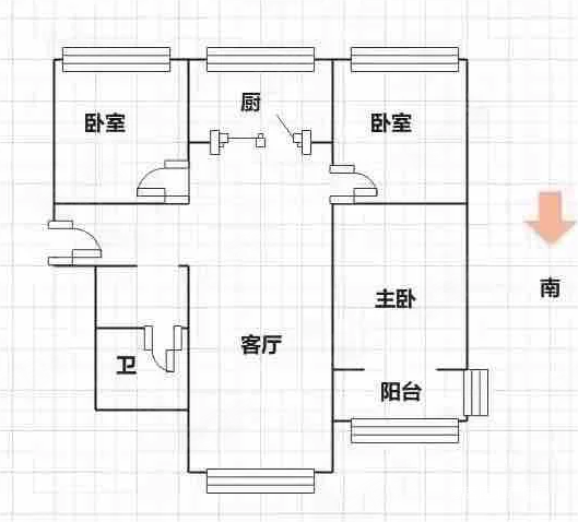 东惠家园三期3室1厅1卫105.52㎡南北393万