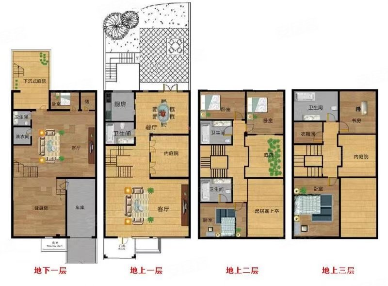(联排别墅 清水毛坯)万城华府玺园