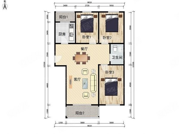 绍兴柯桥安昌钱江彩虹府柯北市场旁钱江彩虹府大三房,精装修拎包入住