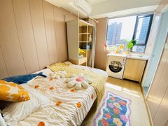 深圳龙华梅林关口（免中介费）白石龙地铁口 精装单间 可短租 民用水电出租房源真实图片