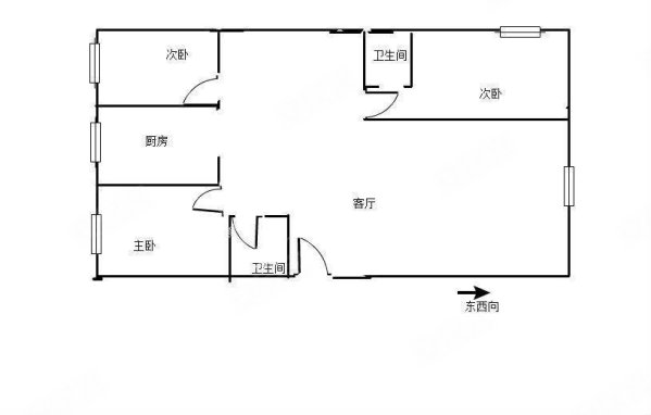 盘龙云海社区3室2厅2卫108.5㎡东西102万