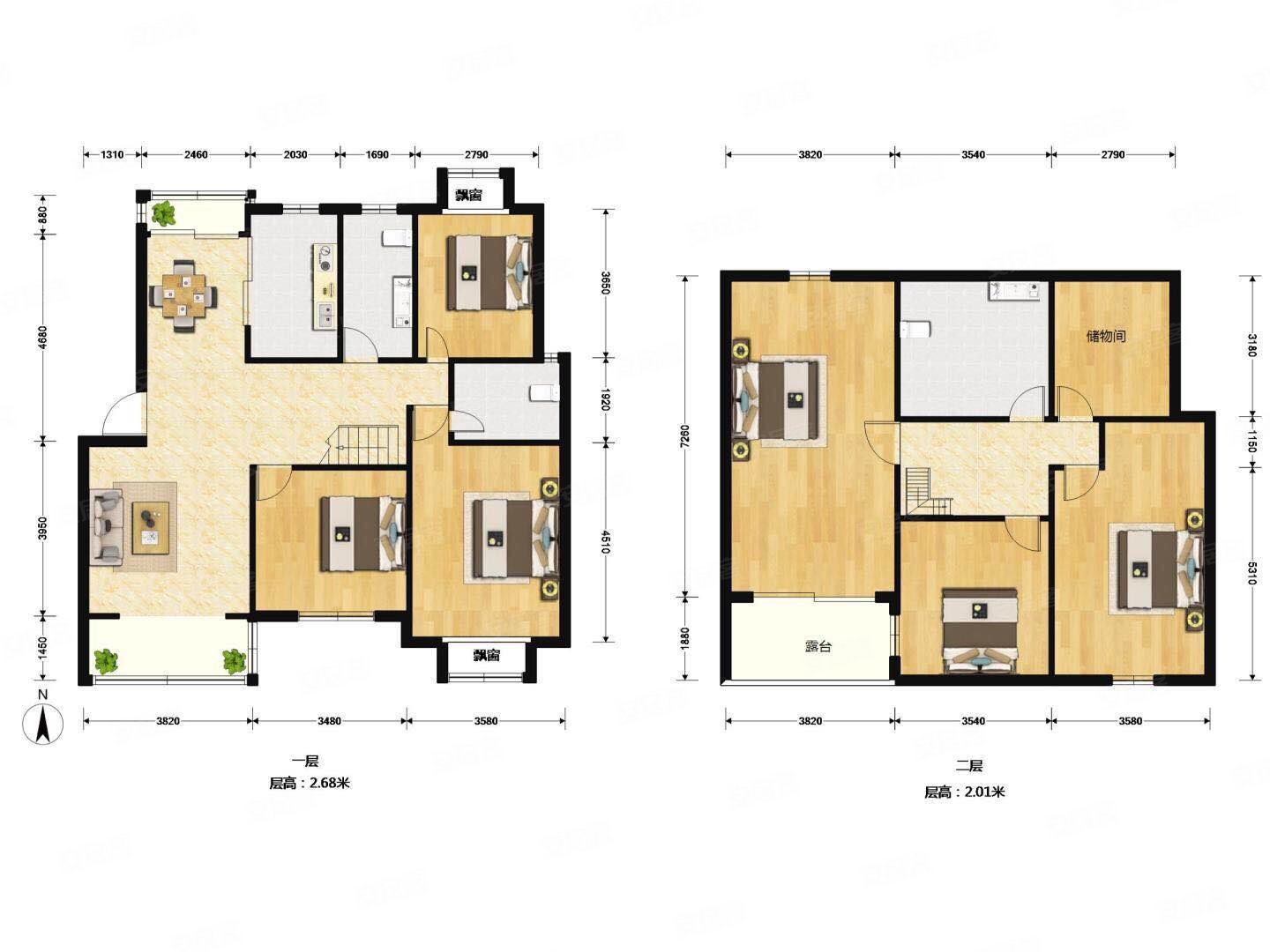 三个花园赠送 双车位 临河复式别墅 满五年 上下三层,景港名人苑二手