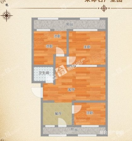 振兴北社区(南菜园北二区)3室1厅1卫93.53㎡南北145万