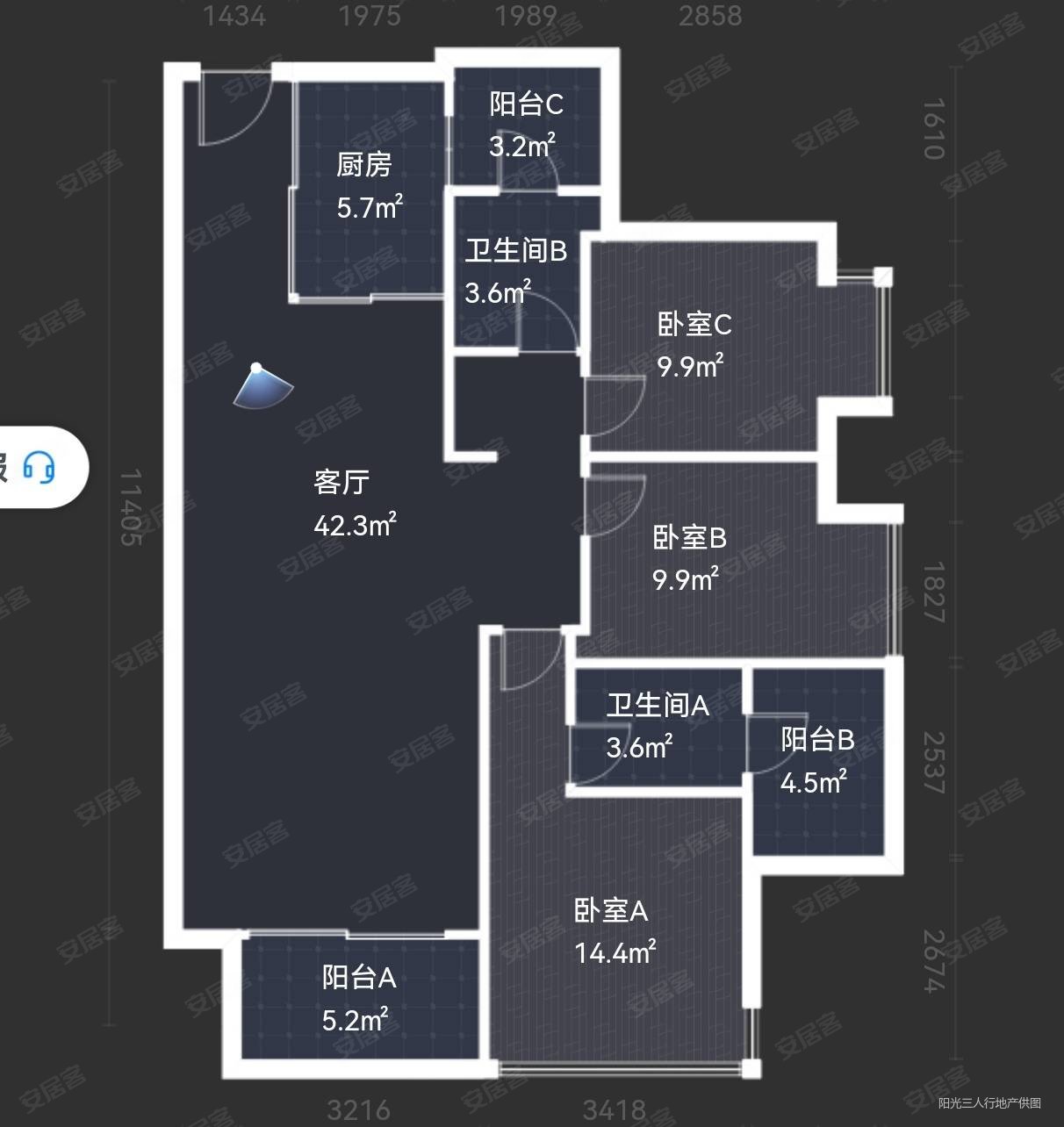 北辰三角洲d4区户型图图片