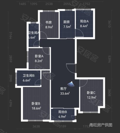 融创东投悦湾4室2厅2卫137㎡南北385万