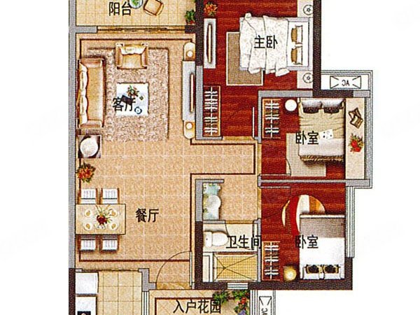 【多图】实地常春藤(二期),永和开发区租房,实地常春藤(二期) 3室2厅1